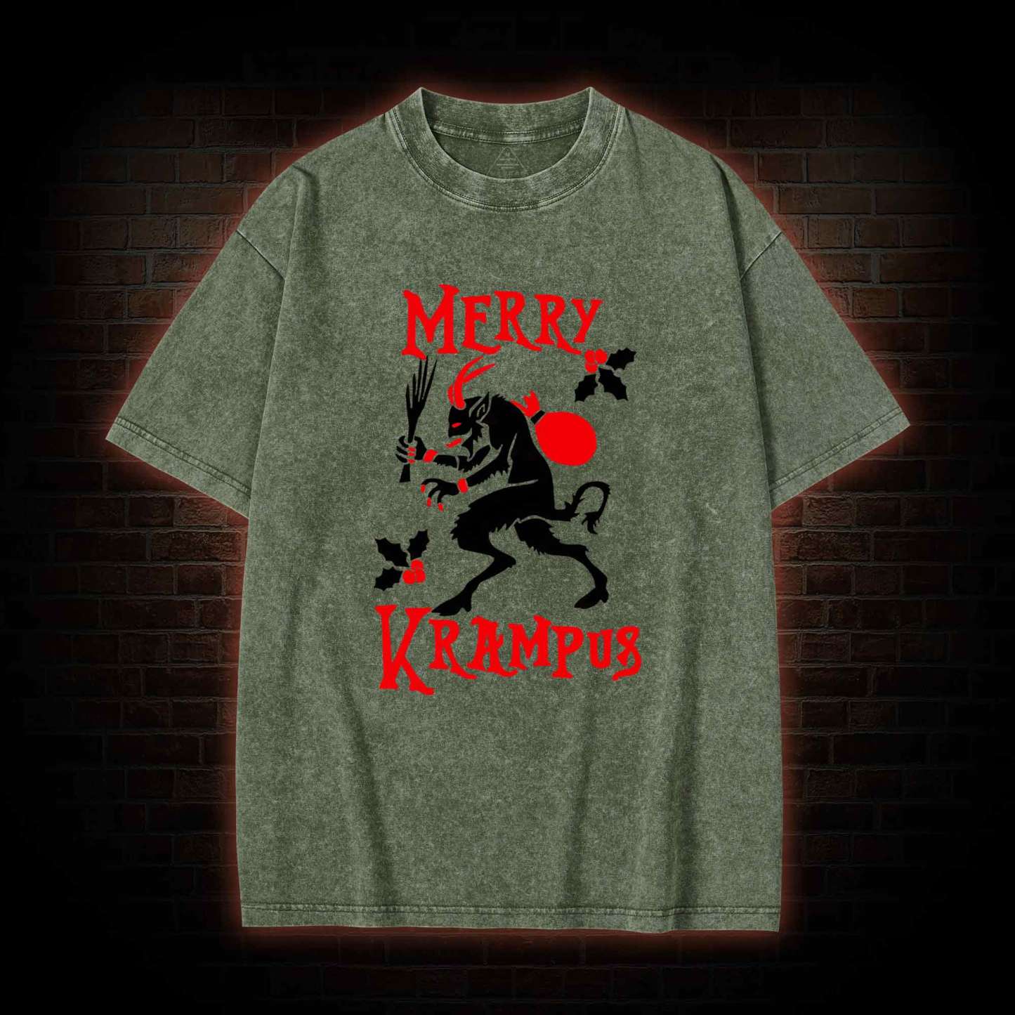 Krampus Creepmas Washed T-shirt