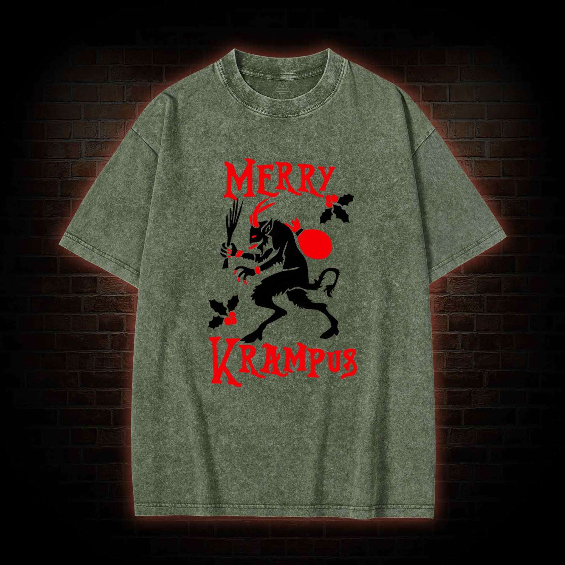 Krampus Creepmas Washed T-shirt