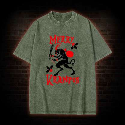 Krampus Creepmas Washed T-shirt