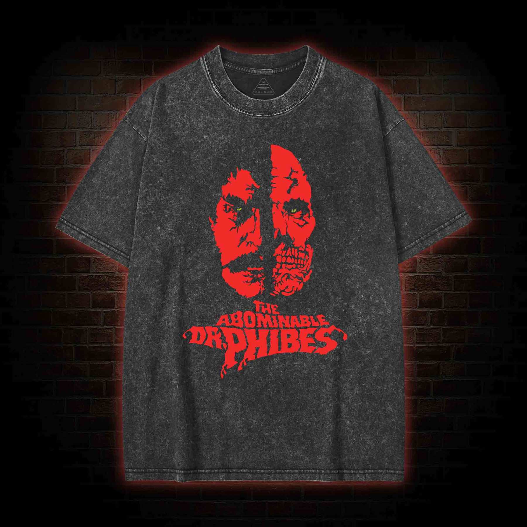 Vincent Price Dr Phibes Washed T-shirt