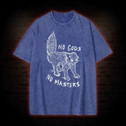 No Gods No Masters Washed T-shirt
