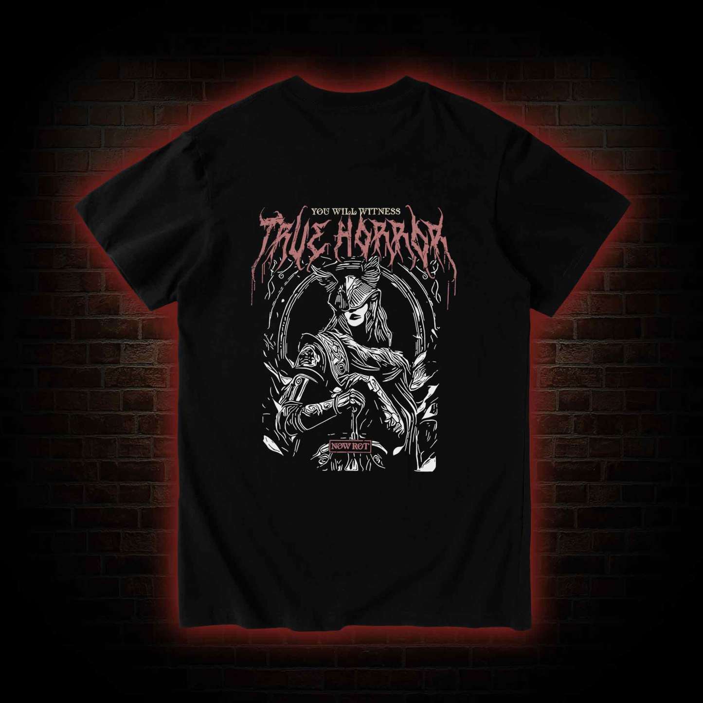 True Horror Back Print T-Shirt