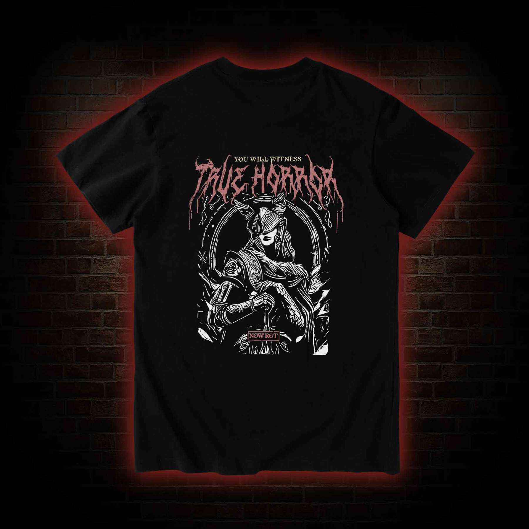 True Horror Back Print T-Shirt
