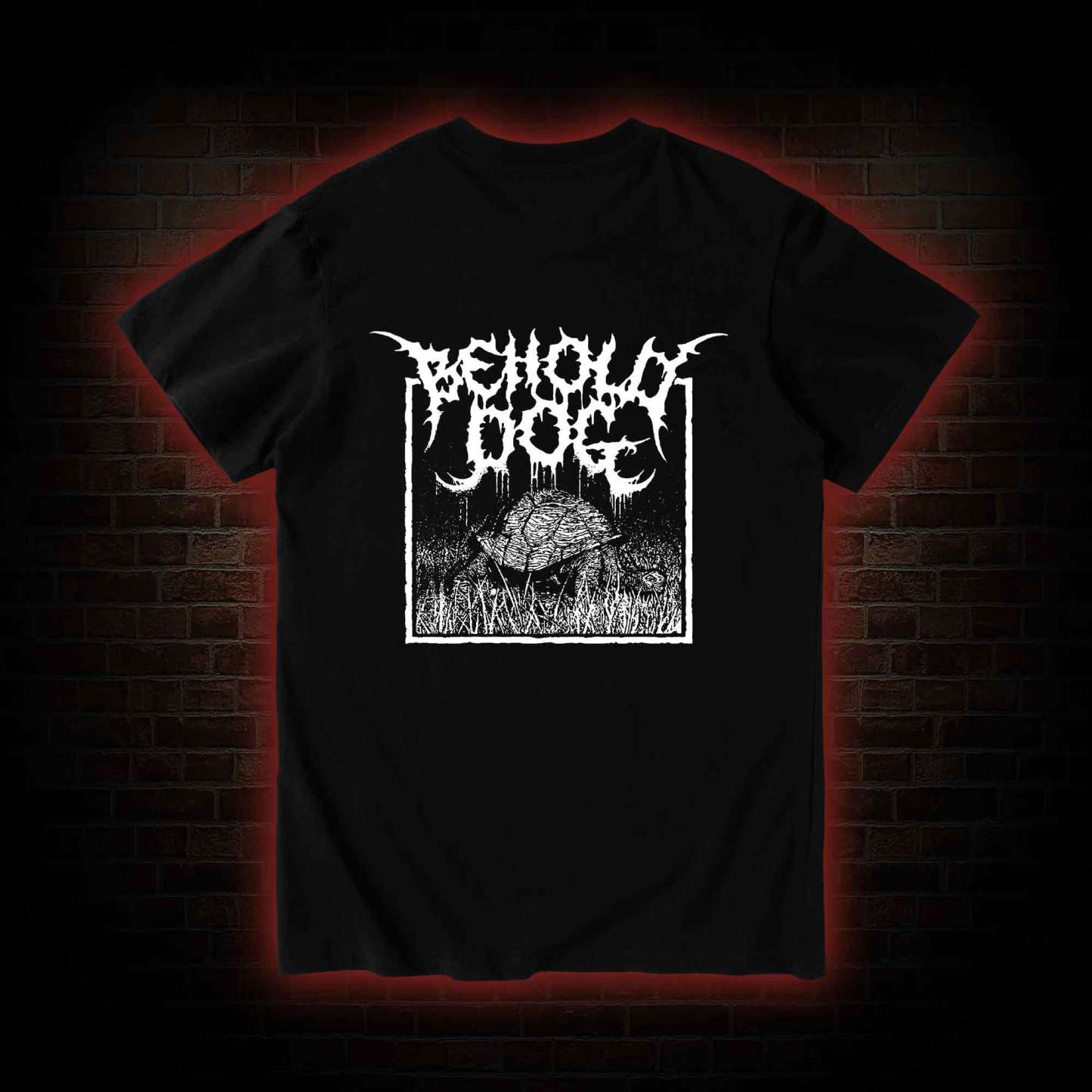 Behold Dog Back Print T-Shirt