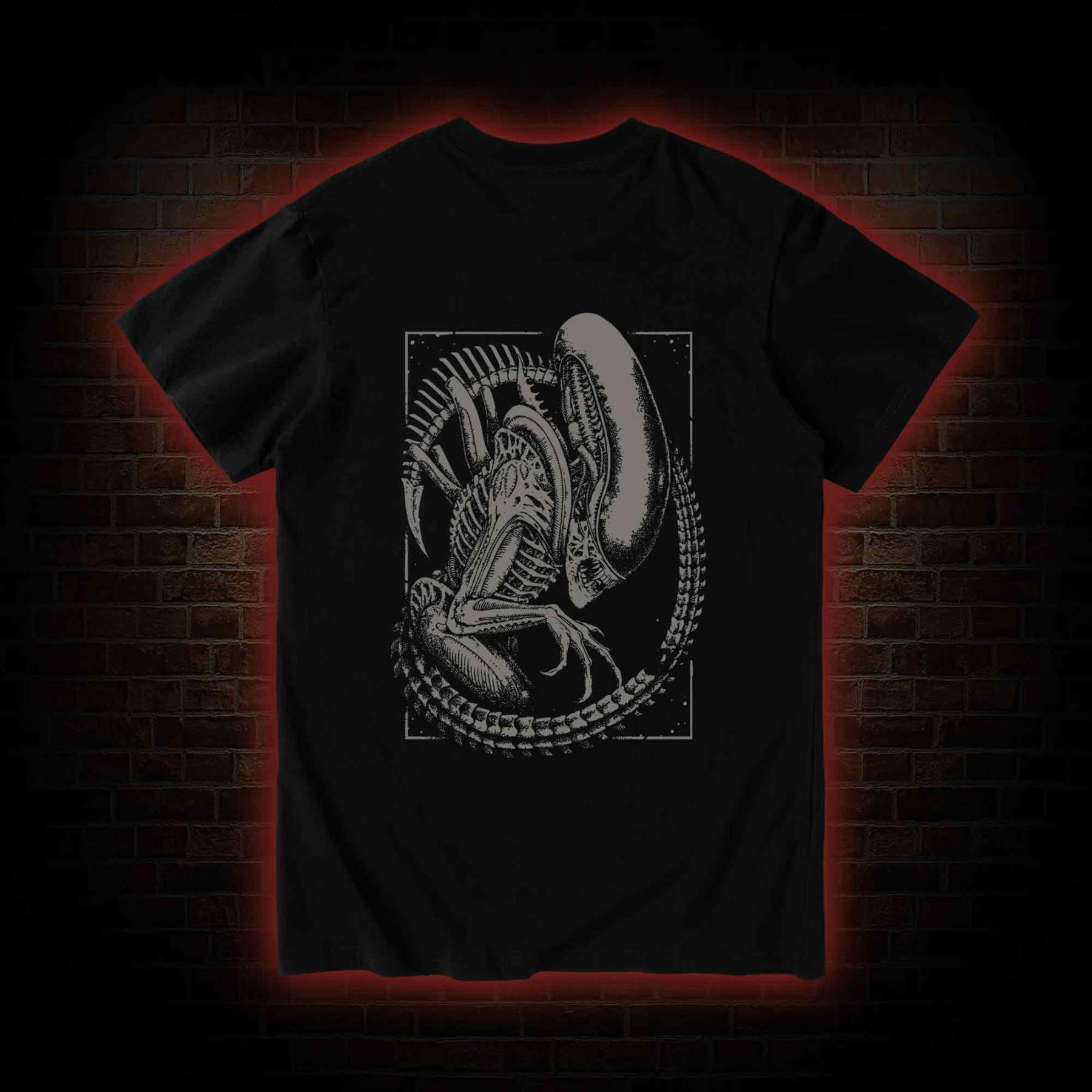 Alien Vintage Back Print T-Shirt