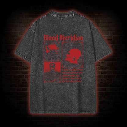 Blood Meridian Vintage Back Print Washed T-shirt
