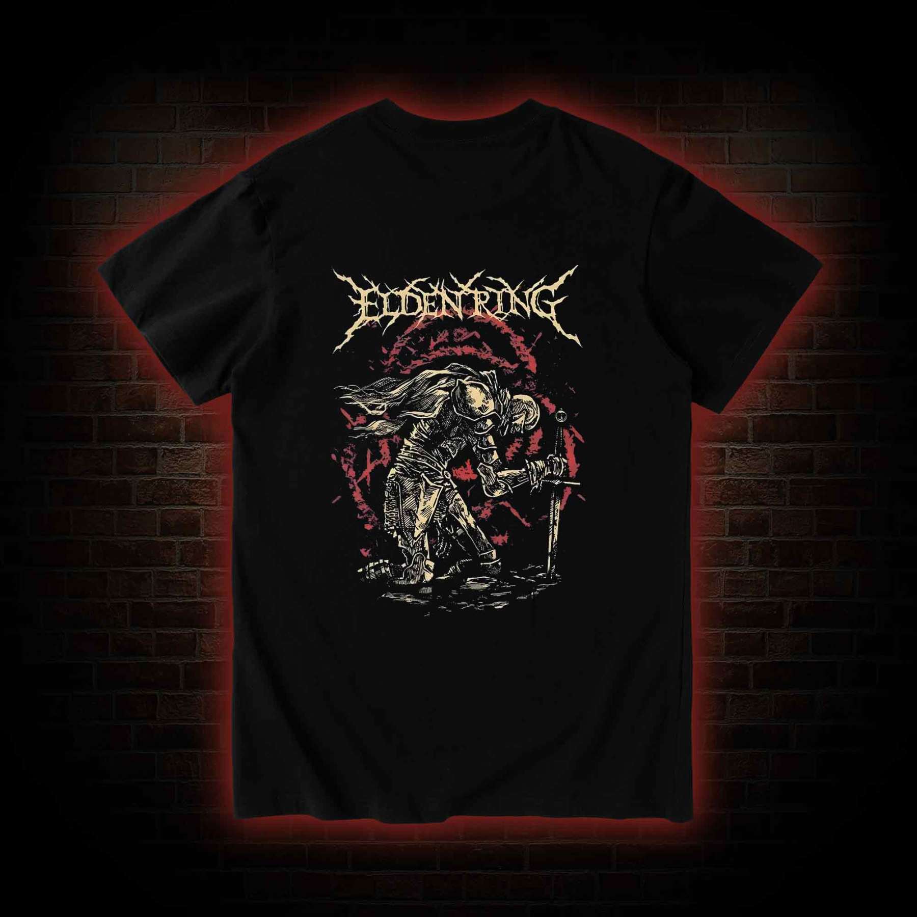 Golden Order Back Back Print T-Shirt