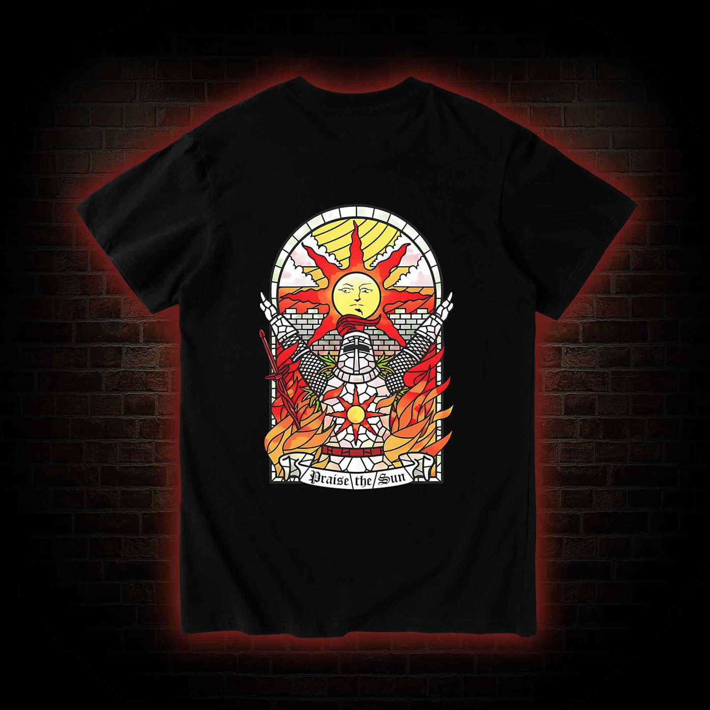 Praise the Sun Back Print T-Shirt