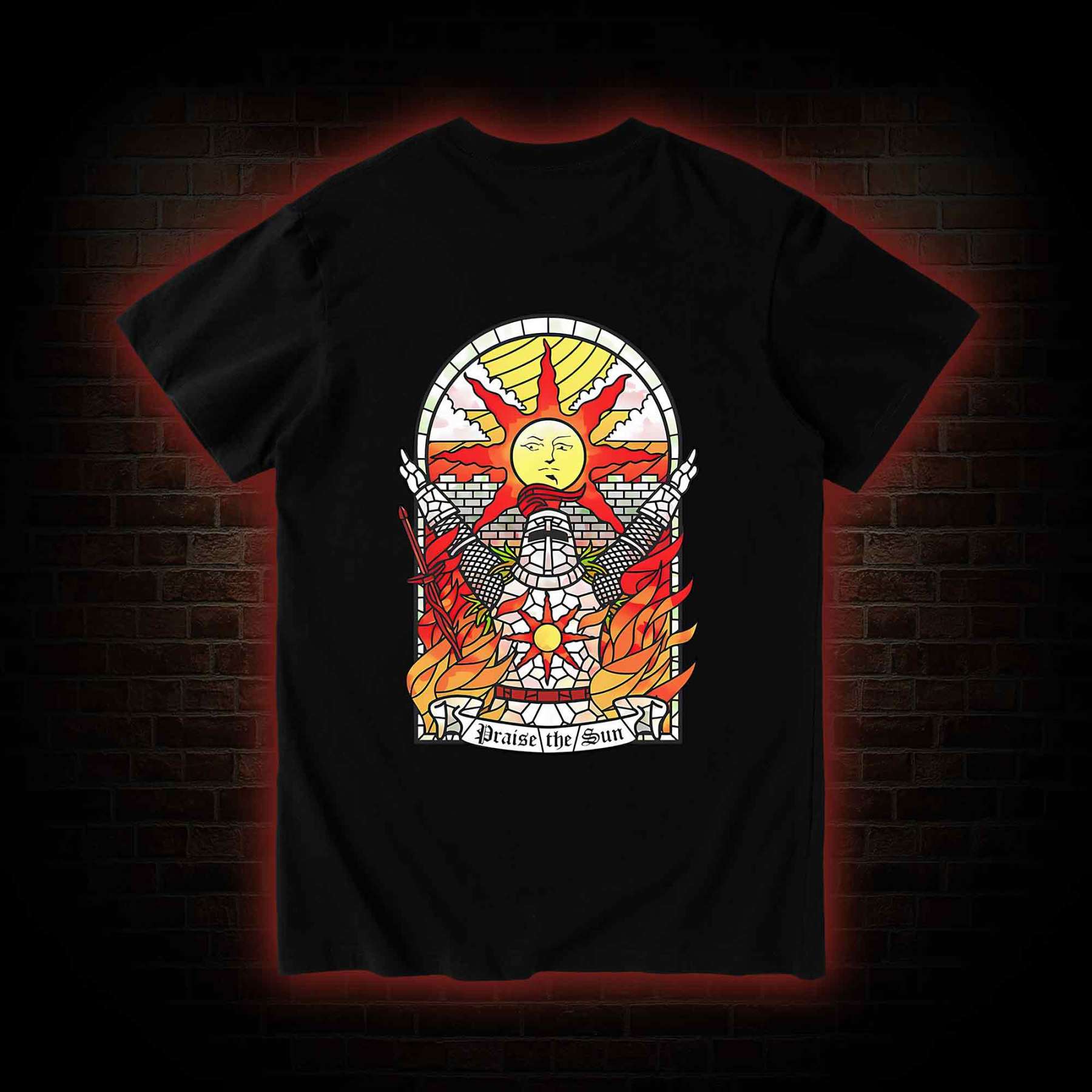 Praise the Sun Back Print T-Shirt