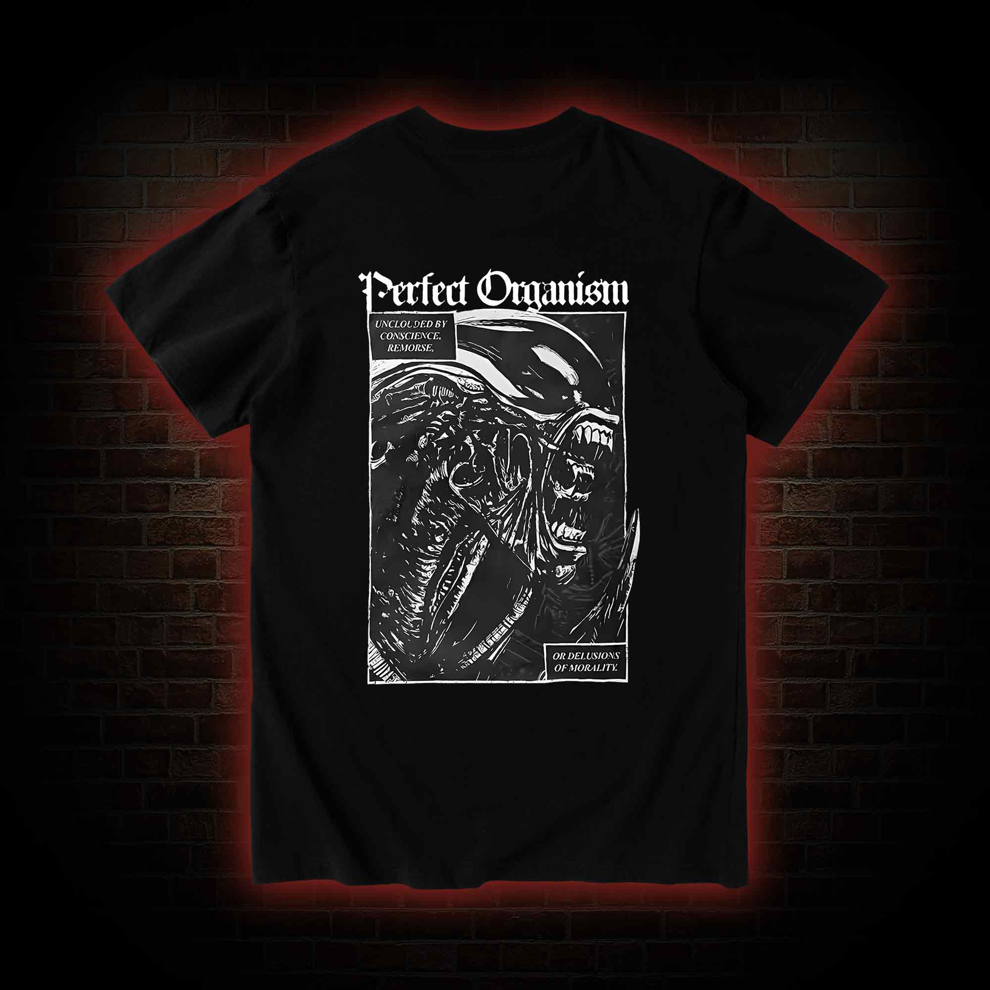 Alien Perfect Organism Back Print T-Shirt