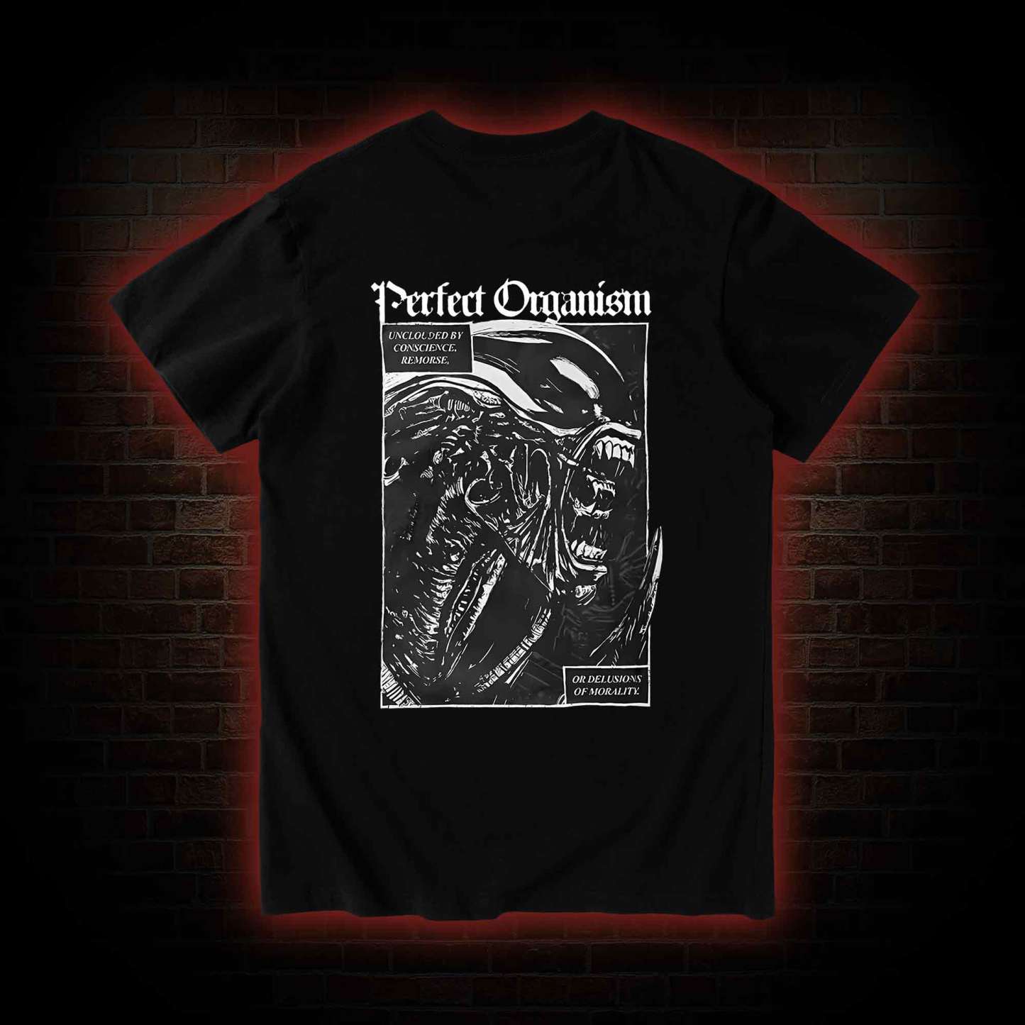 Alien Perfect Organism Back Print T-Shirt