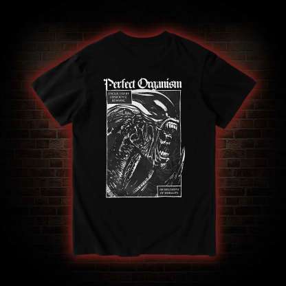 Alien Perfect Organism Back Print T-Shirt