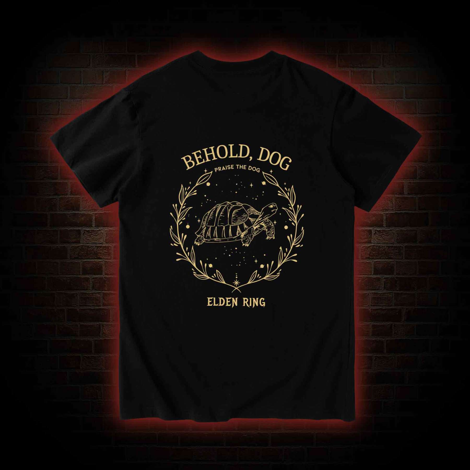 Behold Dog Back Print T-Shirt