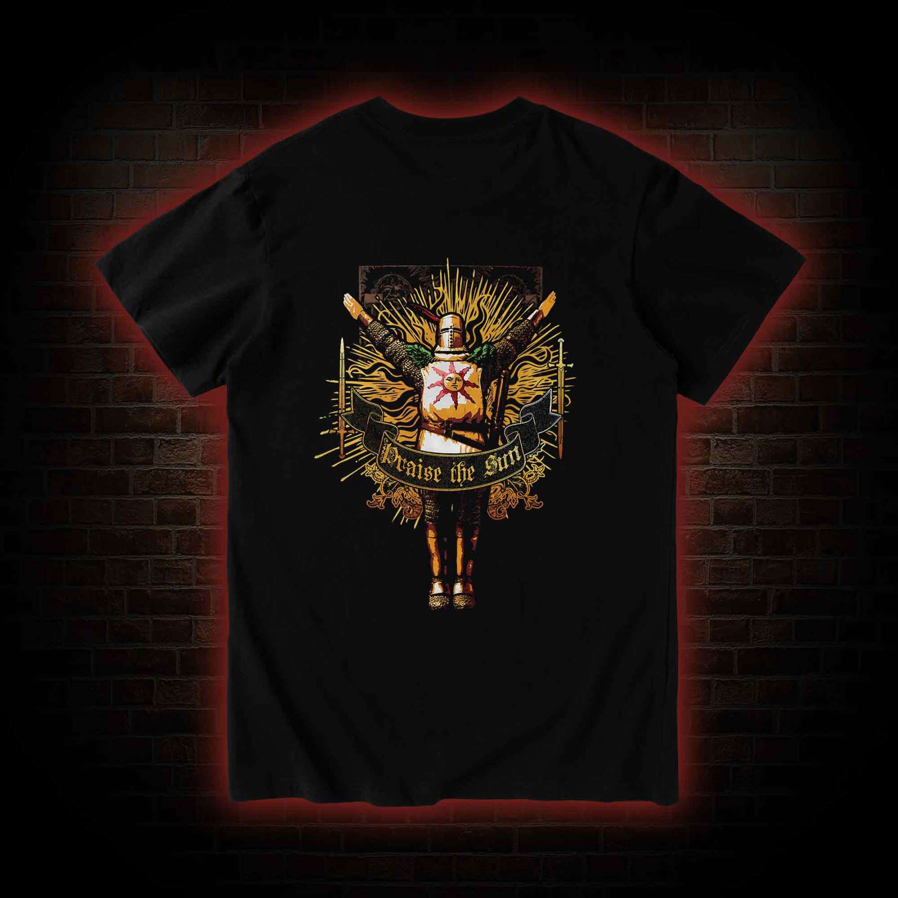 Praise the Sun Back Print T-Shirt