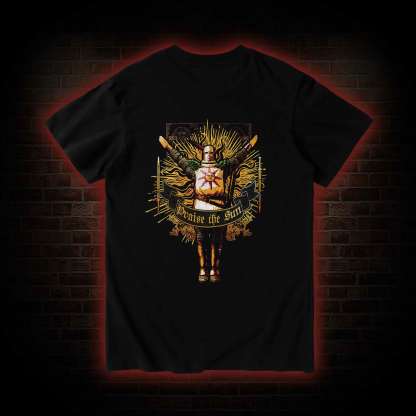 Praise the Sun Back Print T-Shirt
