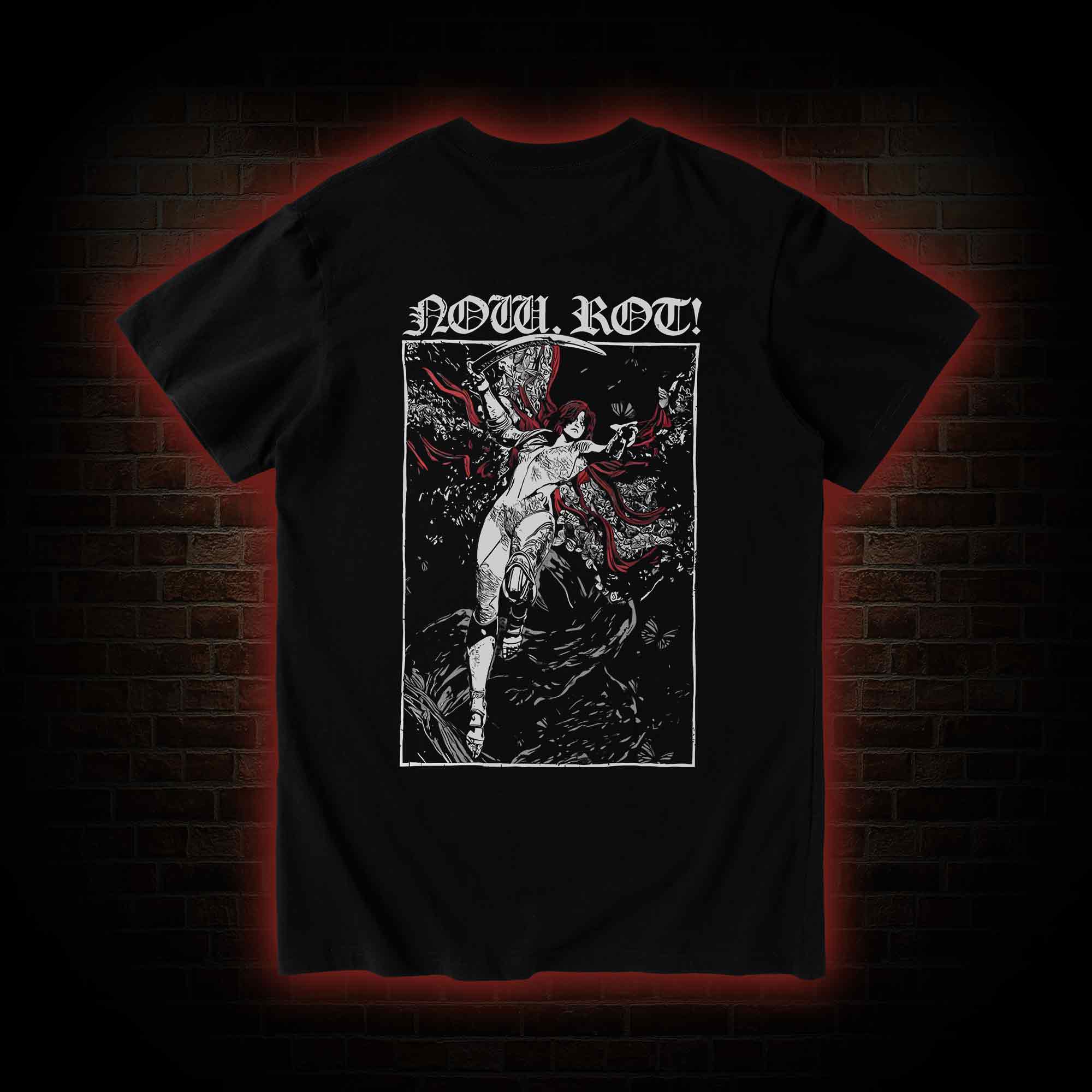 Now Rot Back Print T-Shirt