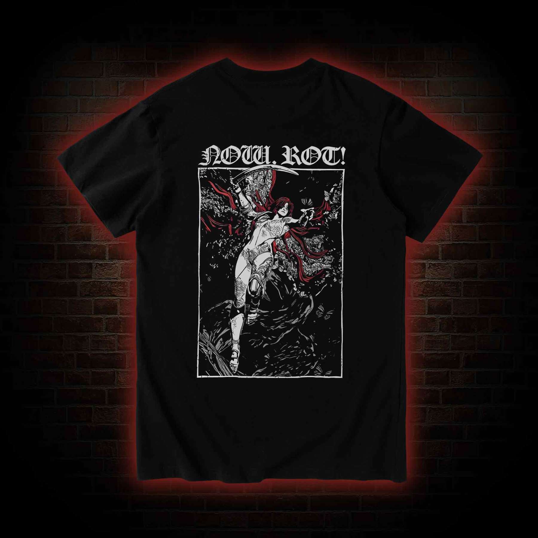 Now Rot Back Print T-Shirt