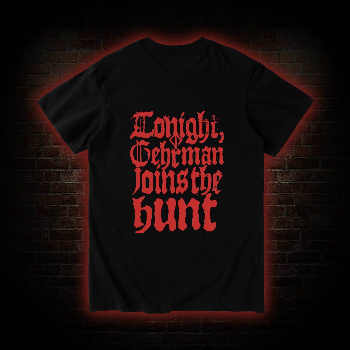Gehrman Joins The Hunt Back Print T-shirt 
