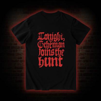 Gehrman Joins The Hunt Back Print T-shirt 