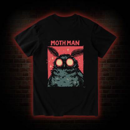 Cryptid Mothman Back Print T-Shirt