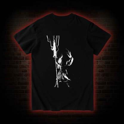 King of the Storm Back Print T-Shirt