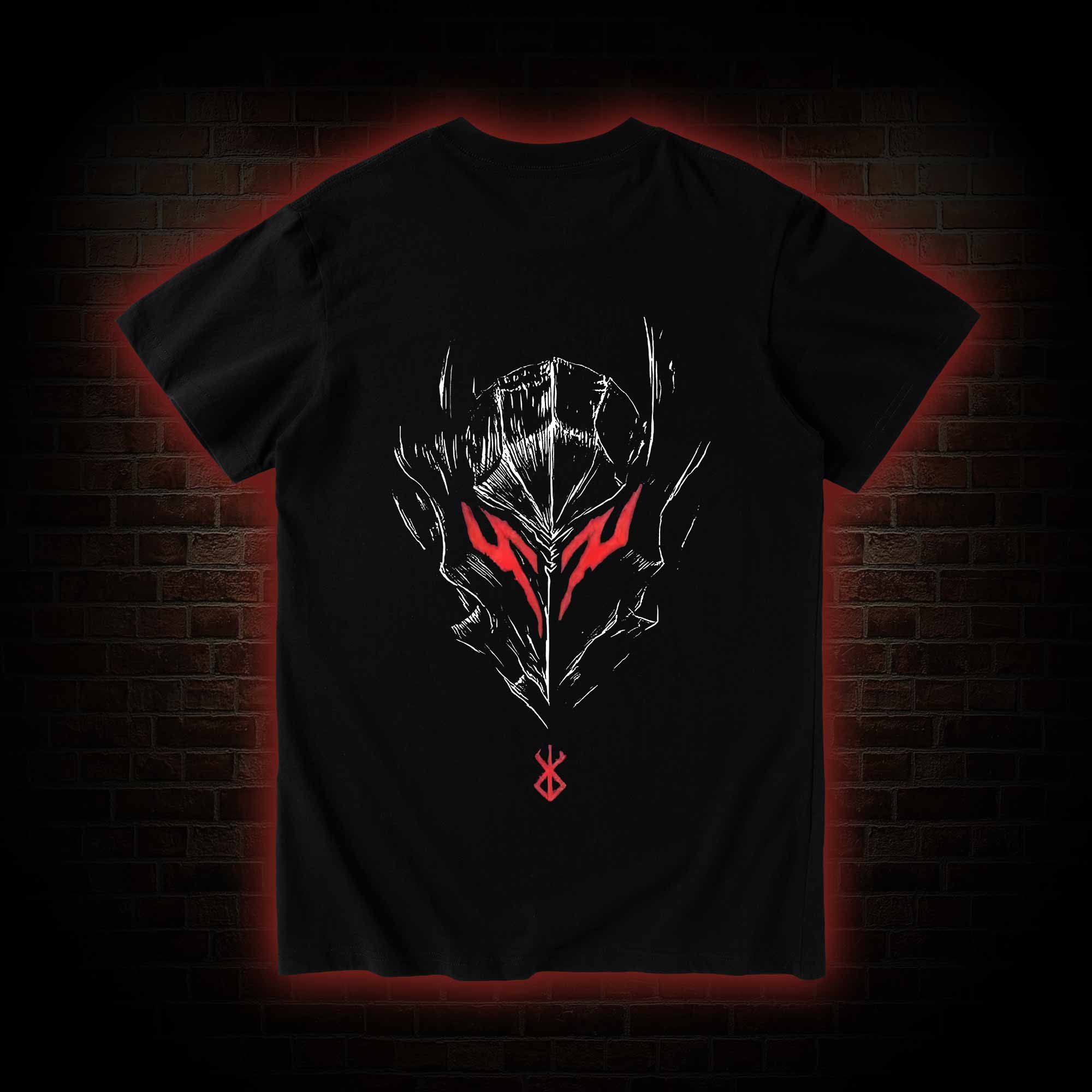 Berserker Mask Back Print T-Shirt