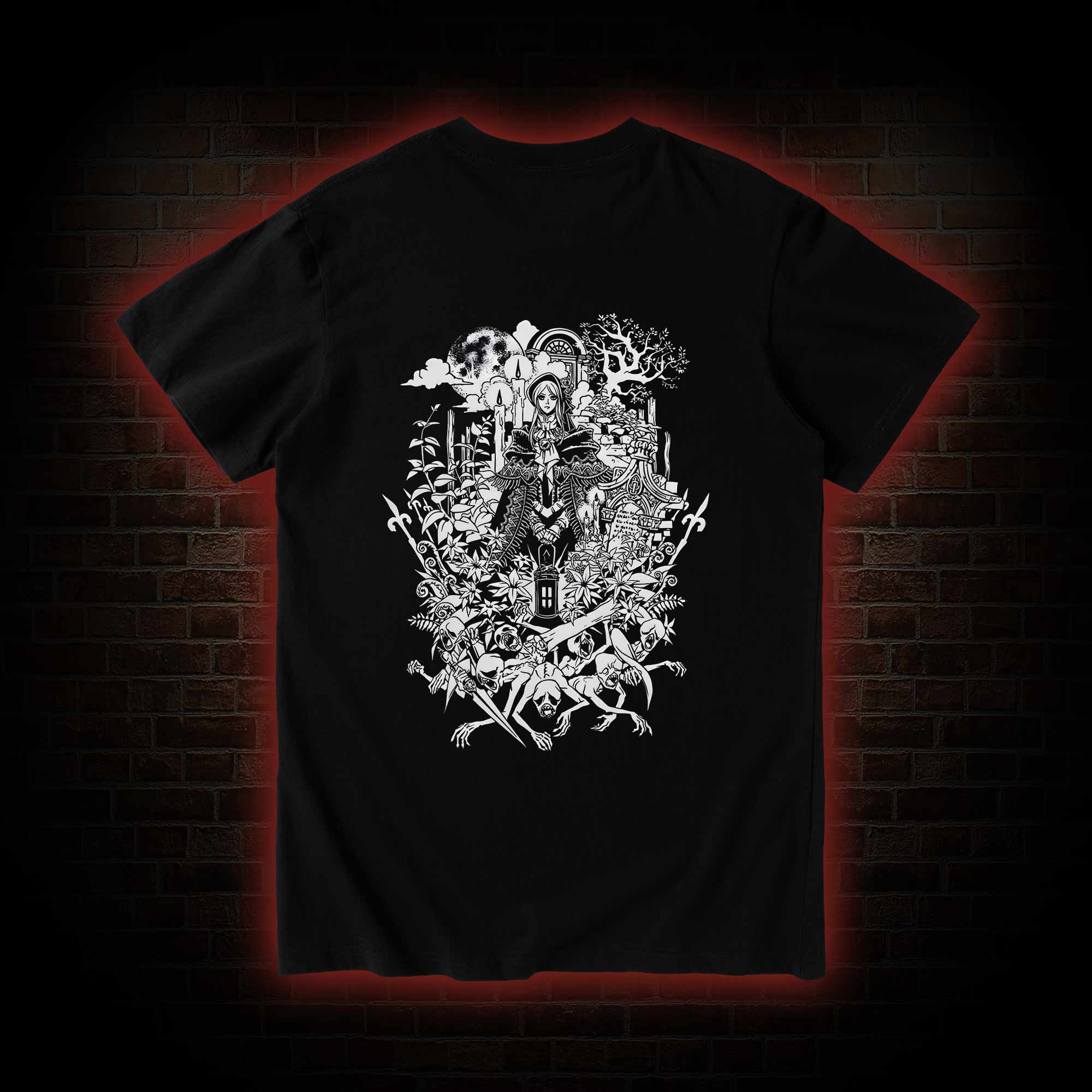 Hello Good Hunter Back Print T-Shirt