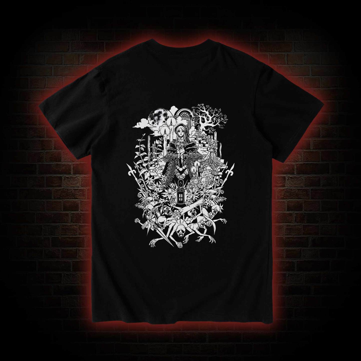 Hello Good Hunter Back Print T-Shirt