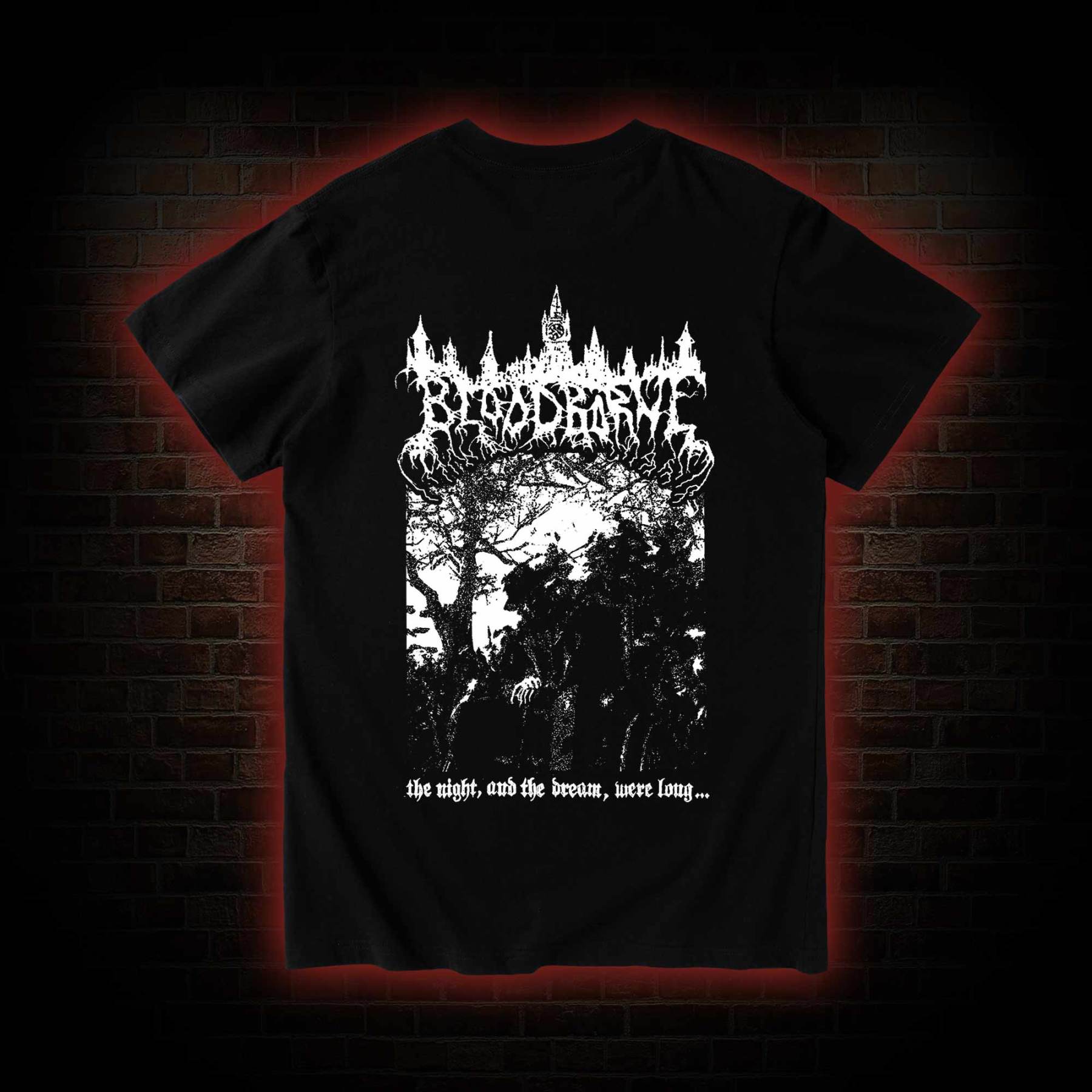 The Night and The Dream were Long Back Print T-Shirt