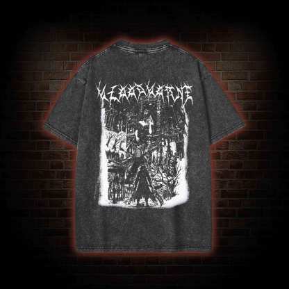 Fear the Old Blood Vintage back print Washed T-shirt