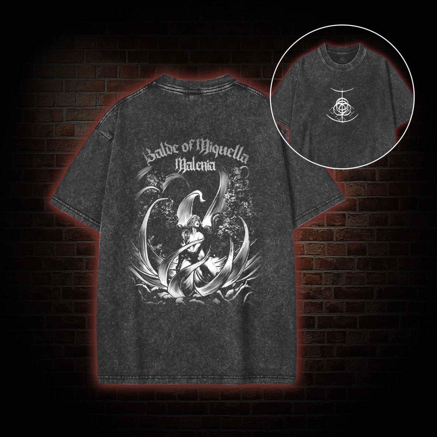 I Dreamt for So Long back print Washed T-shirt