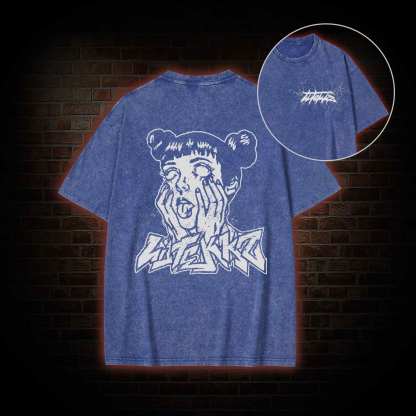 [Copy] Back Print Washed T-shirt