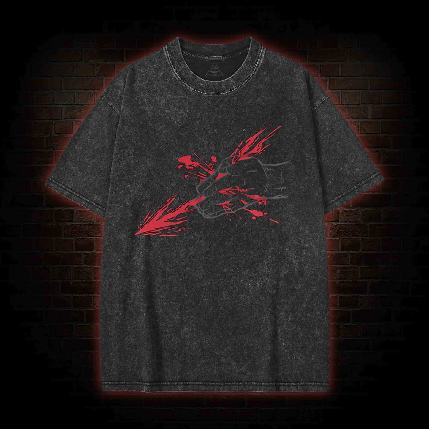 3300 Back Print Washed T-shirt