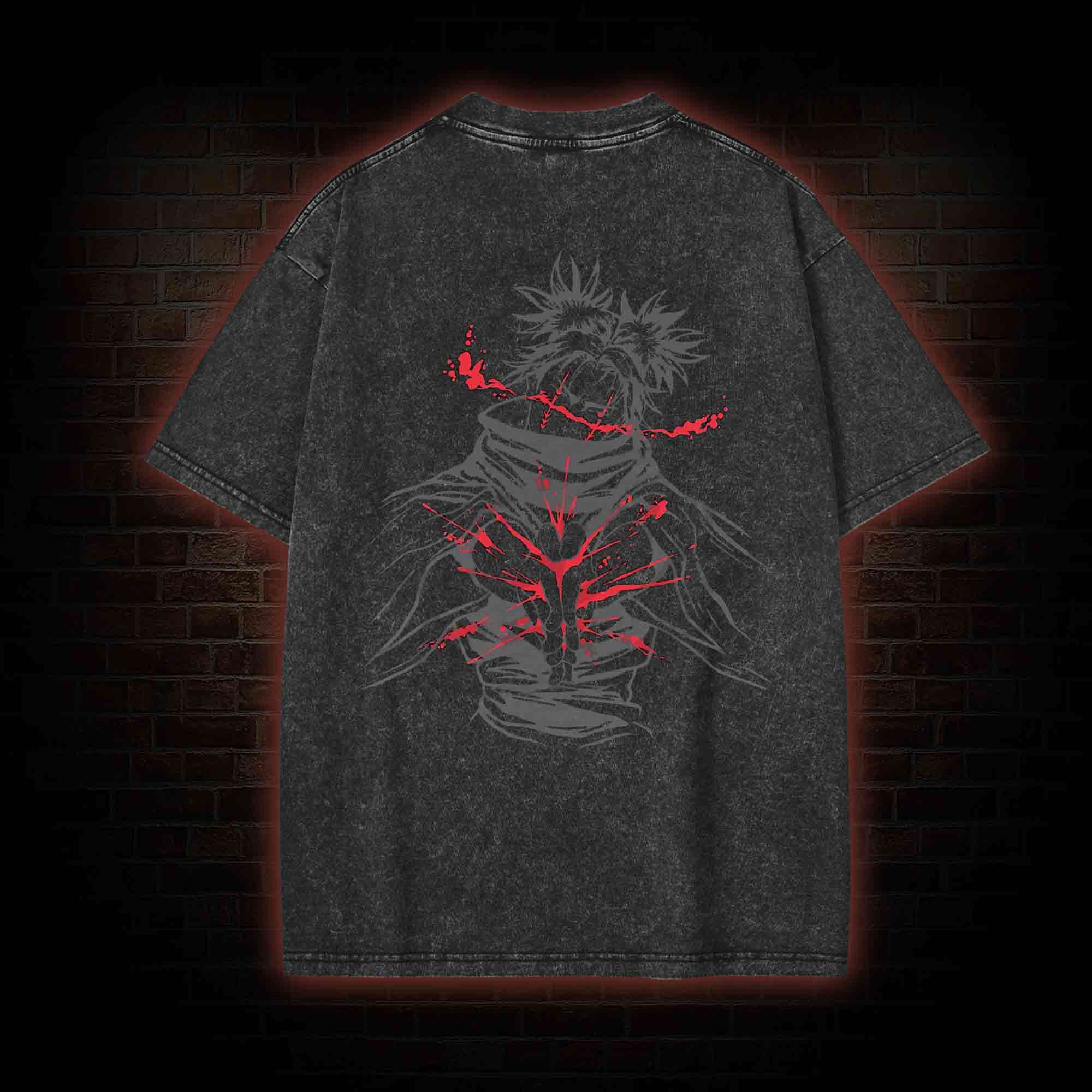 3300 Back Print Washed T-shirt