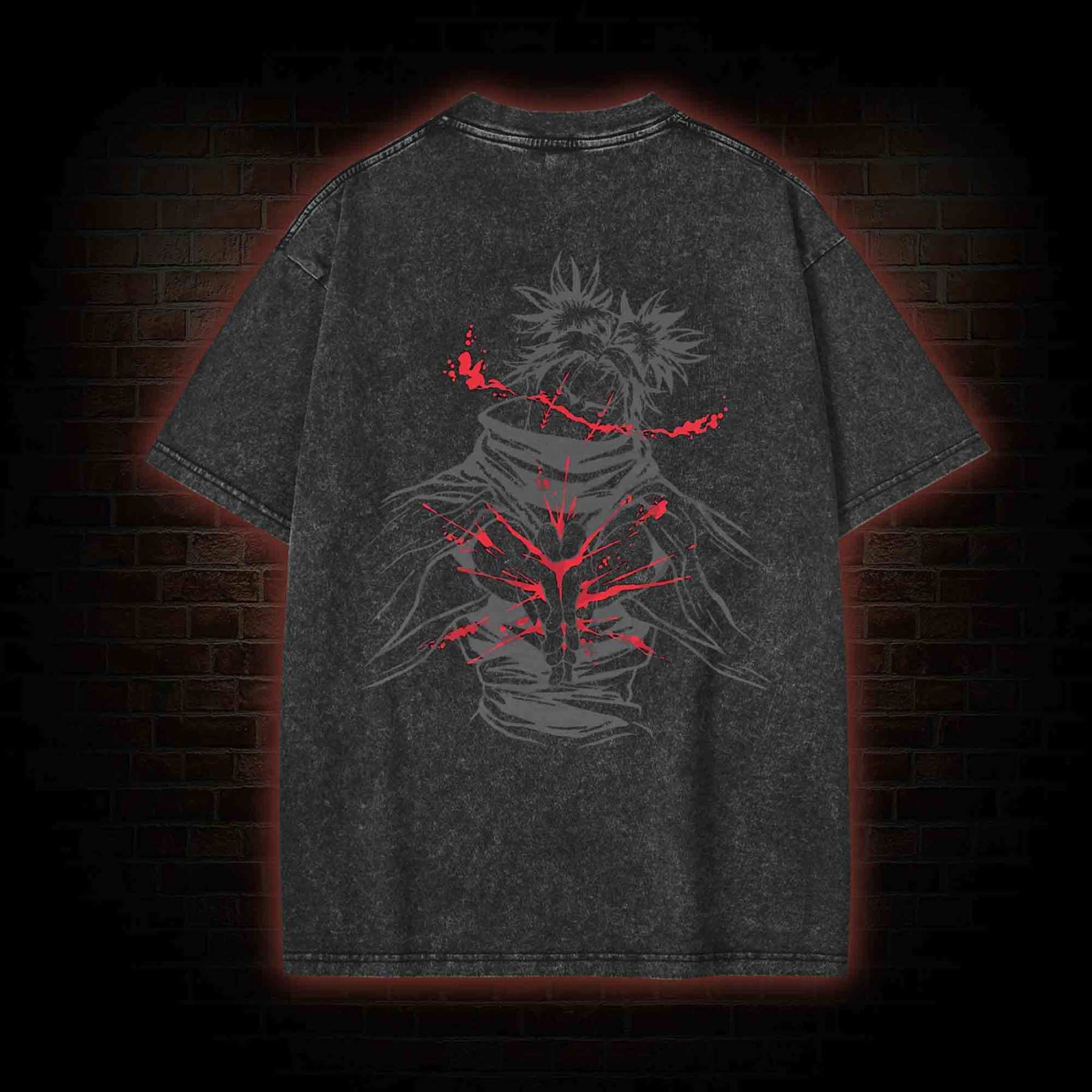 3300 Back Print Washed T-shirt