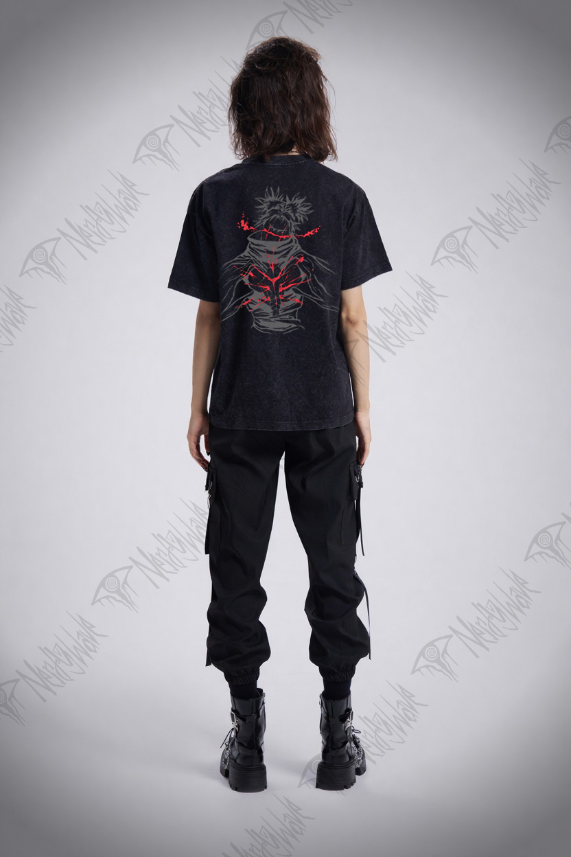 3300 Back Print Washed T-shirt