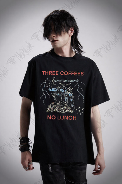 Three Coffees No Lunch T-shirt