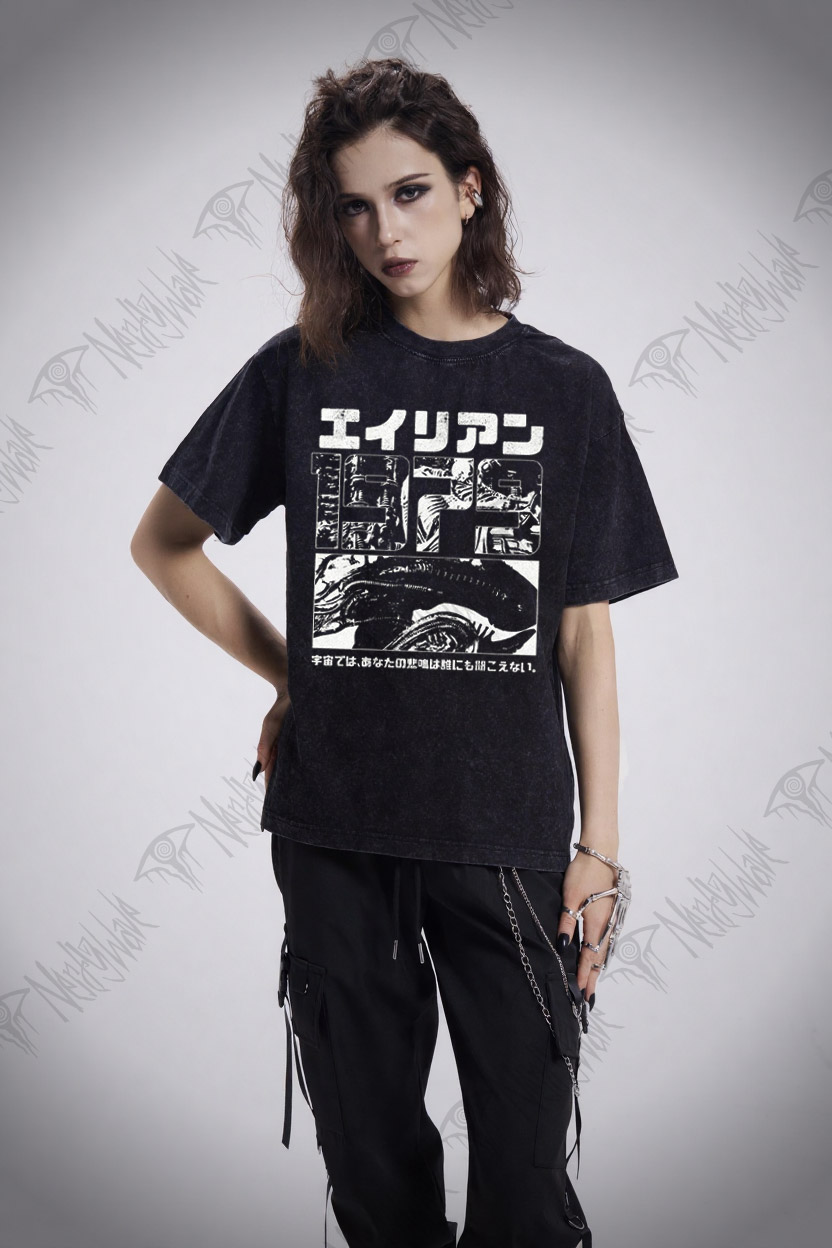 Alien Japanese Vintage Washed T-shirt