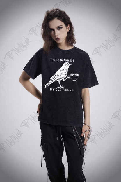 Hello, Darkness, My Old Friend Washed T-shirt