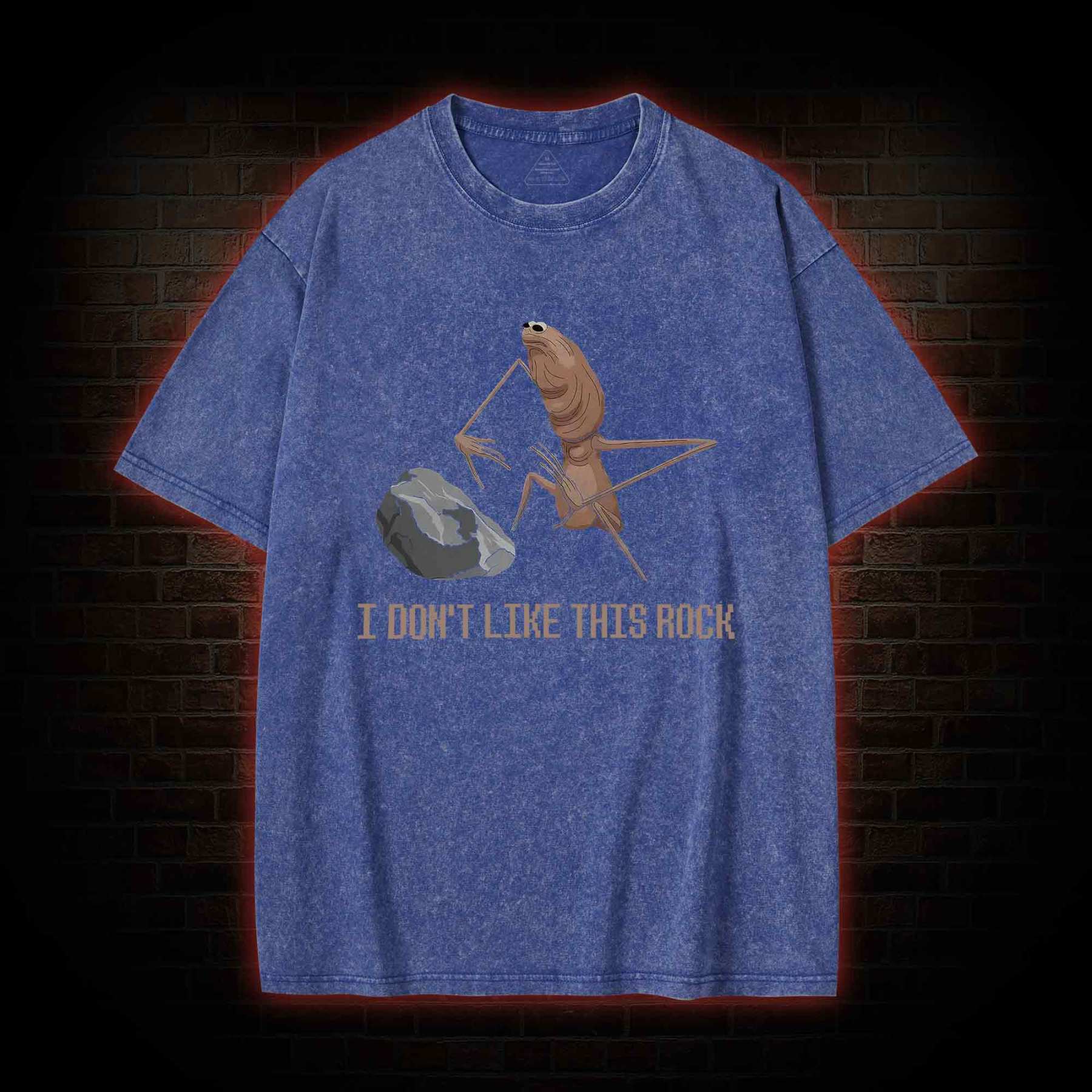 I Don't Like This Rock Washed T-shirt