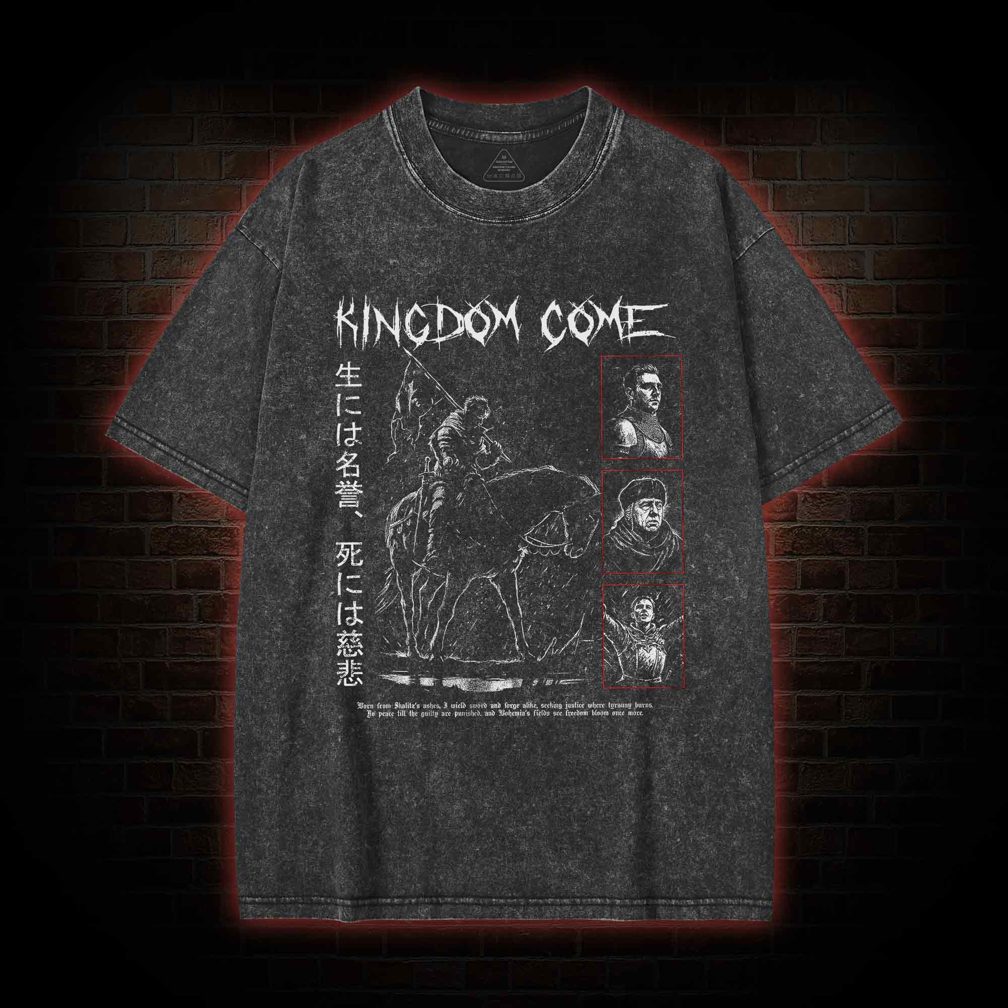 Medieval Warrior Washed T-shirt