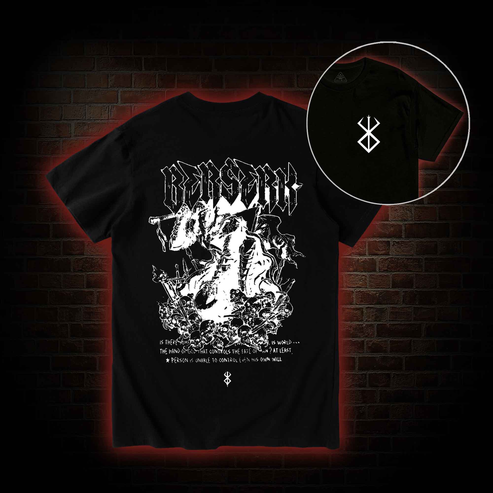 3877 Back Print T-Shirt