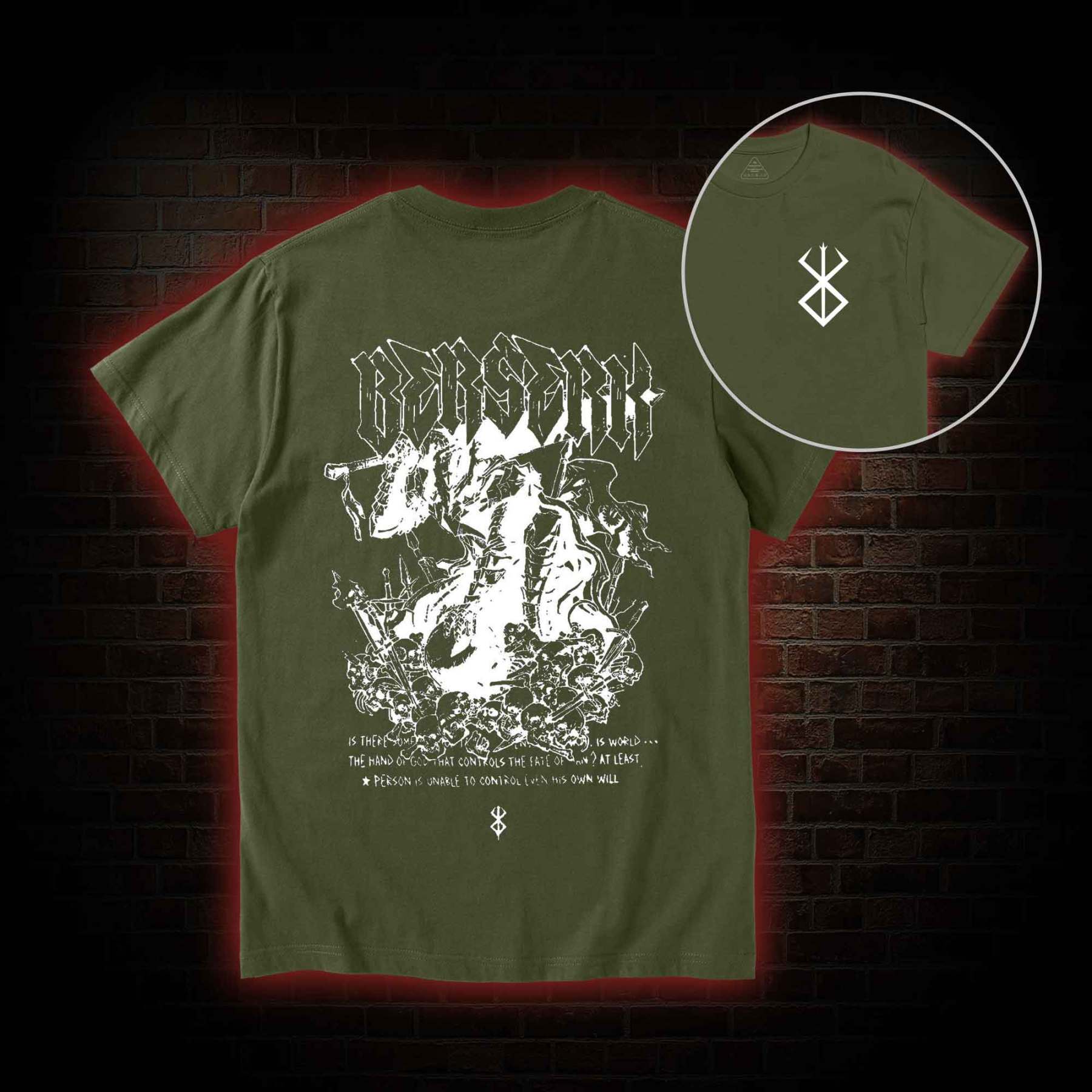 3877 Back Print T-Shirt