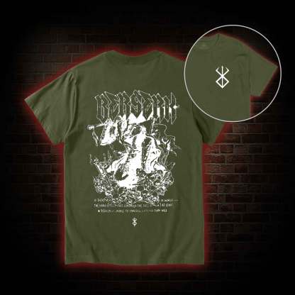 3877 Back Print T-Shirt