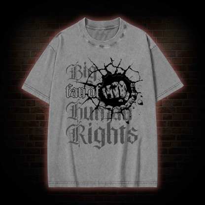 Vintage Big Fan of Human Rights Washed T-shirt