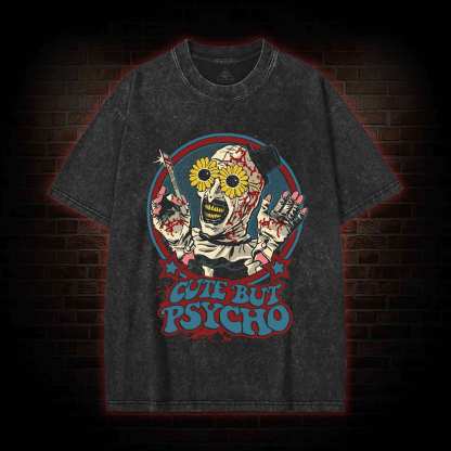 Cute But Psycho Washed T-shirt