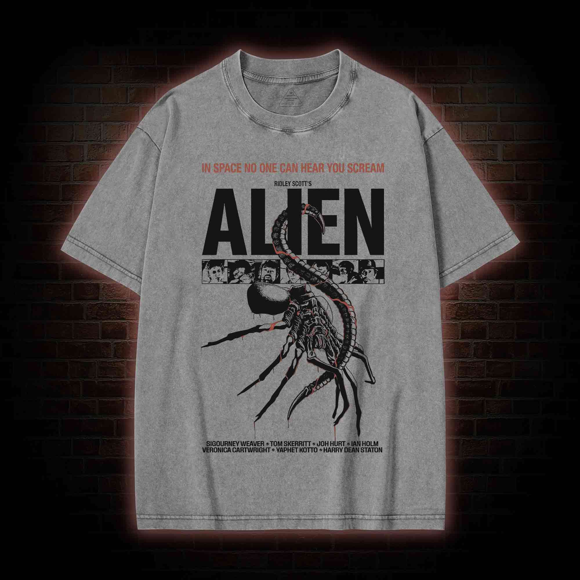In Space No One can Hear You Scream Washed T-shirt