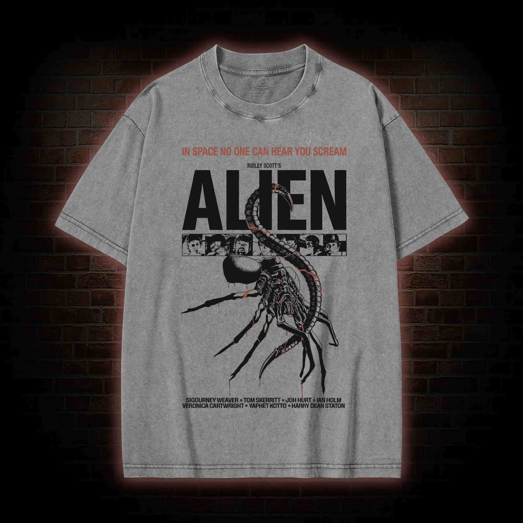 In Space No One can Hear You Scream Washed T-shirt