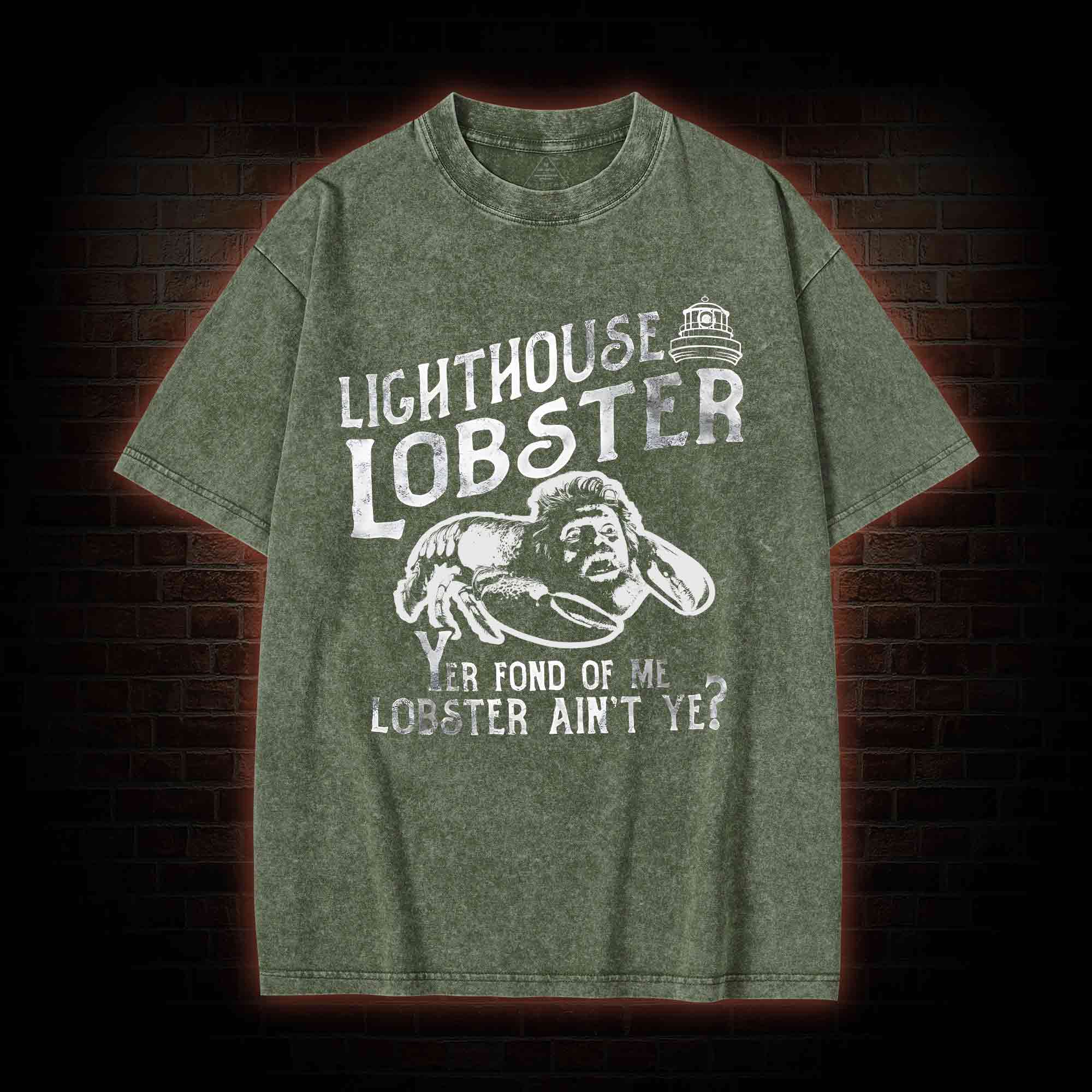 Lighthouse Lobster Washed T-shirt