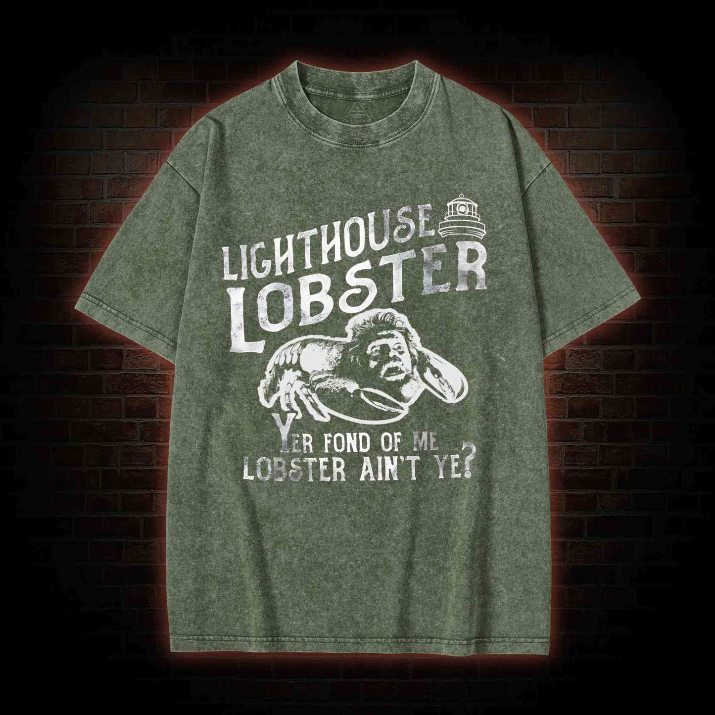 Lighthouse Lobster Washed T-shirt